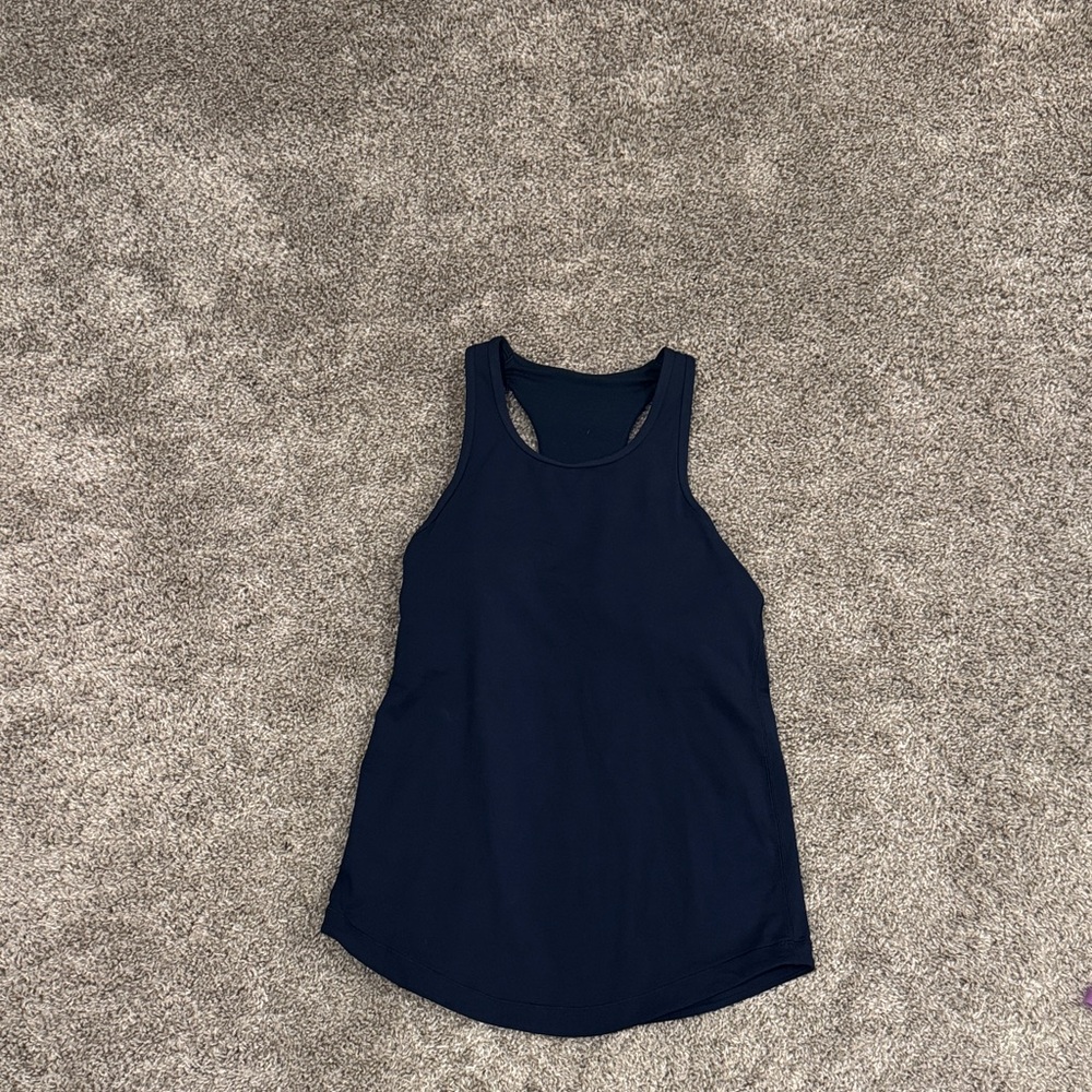 lululemon athletica Navy Racerback Tank Top